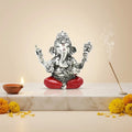 Silver Blessing Posture Lord Ganesha Murti