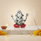 Silver Blessing Posture Lord Ganesha Murti