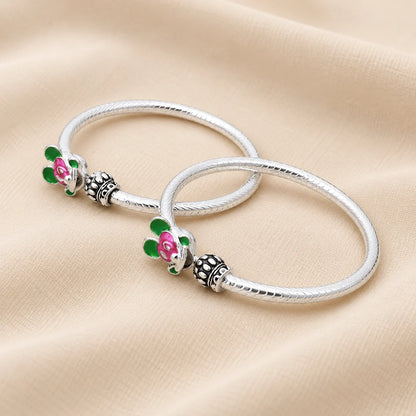 Silver “Blue Mickey Mouse” Baby Kada
