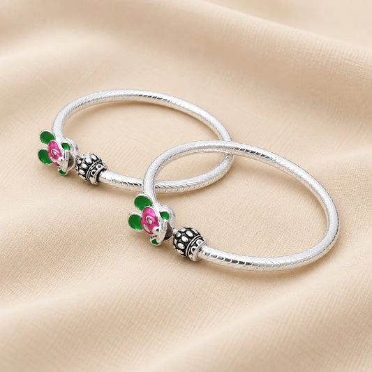 Silver “Blue Mickey Mouse” Baby Kada