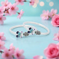 Silver "Blue Micky Mouse" Baby Kada