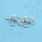 Silver Blue Peacock Design with Ghungroo Kada Payal for Baby