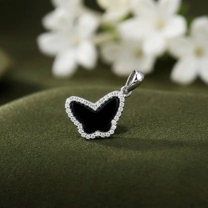 Silver Butterfly Logo Pendent