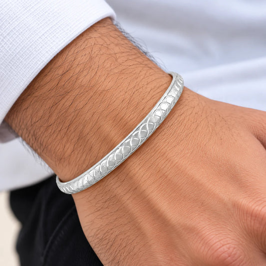 Silver Casual & Fashionable Boys Kada