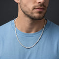 Silver Chain Classic Rope Twist Style
