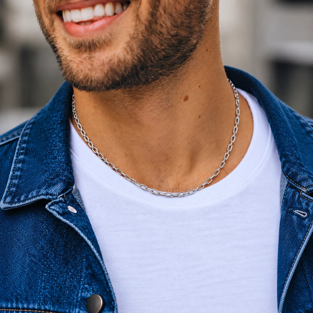 Silver Classic Love Chain for Boy
