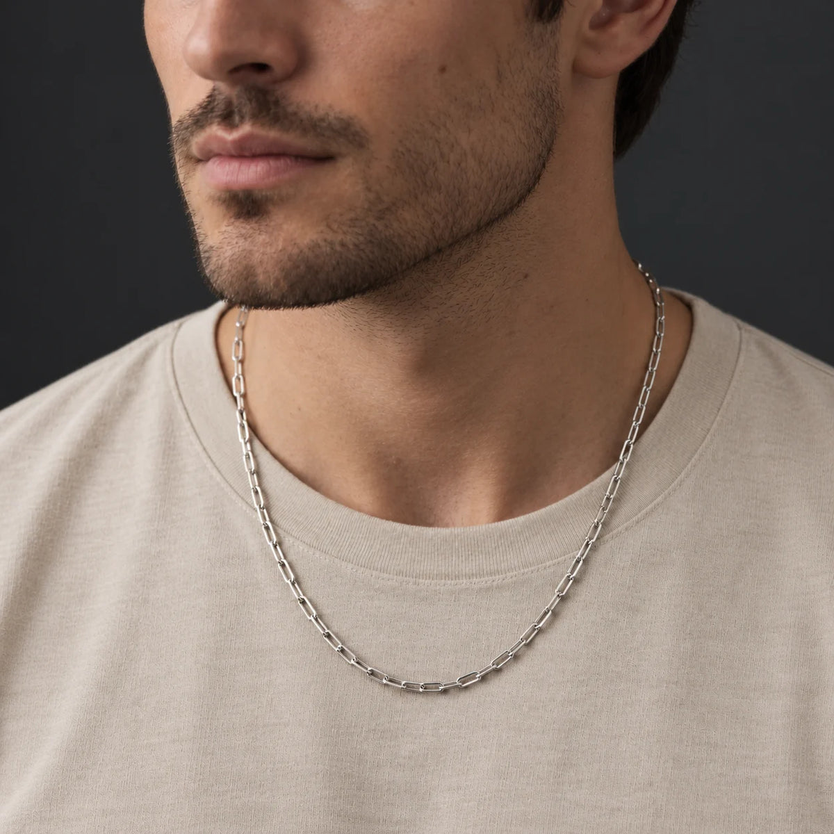 Silver Classic Love Chain for Boys
