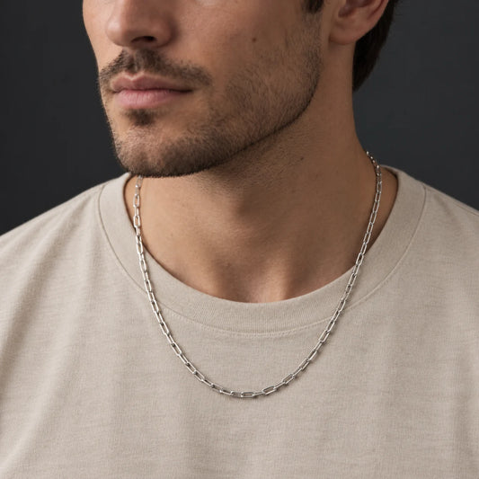 Silver Classic Love Chain for Boys
