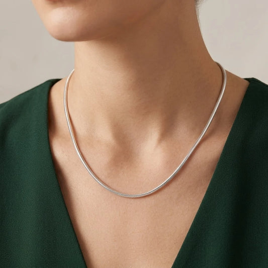 Silver Classical Love Forever Chain