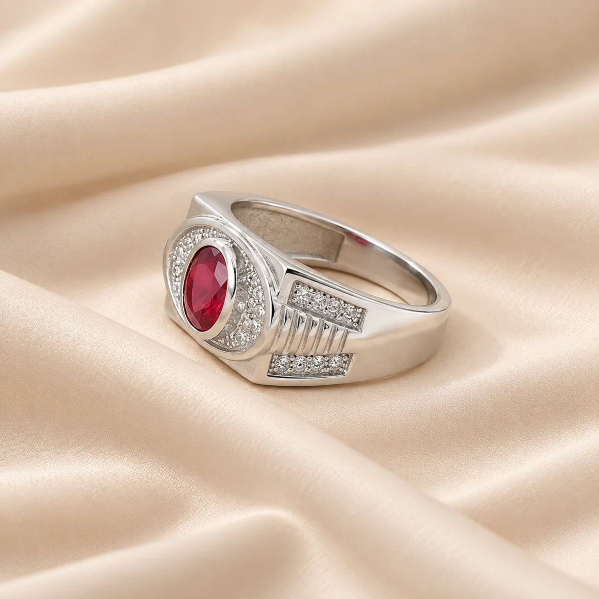 Silver Classical Maximum Design Boys Ring