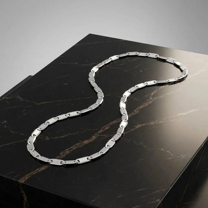 Silver Connecting Silver Chip Design Chain for Boys