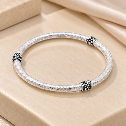 Silver Effortless Girls Kada