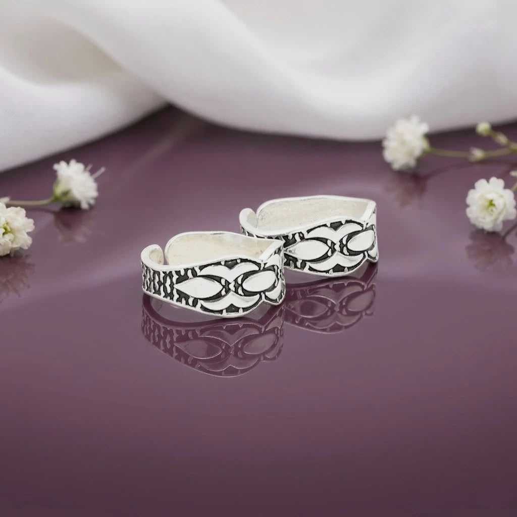 Silver Elevate Style Toe Rings