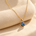 Silver Evil Eye Different Colors Pendant Gold Polish Necklace for Protection
