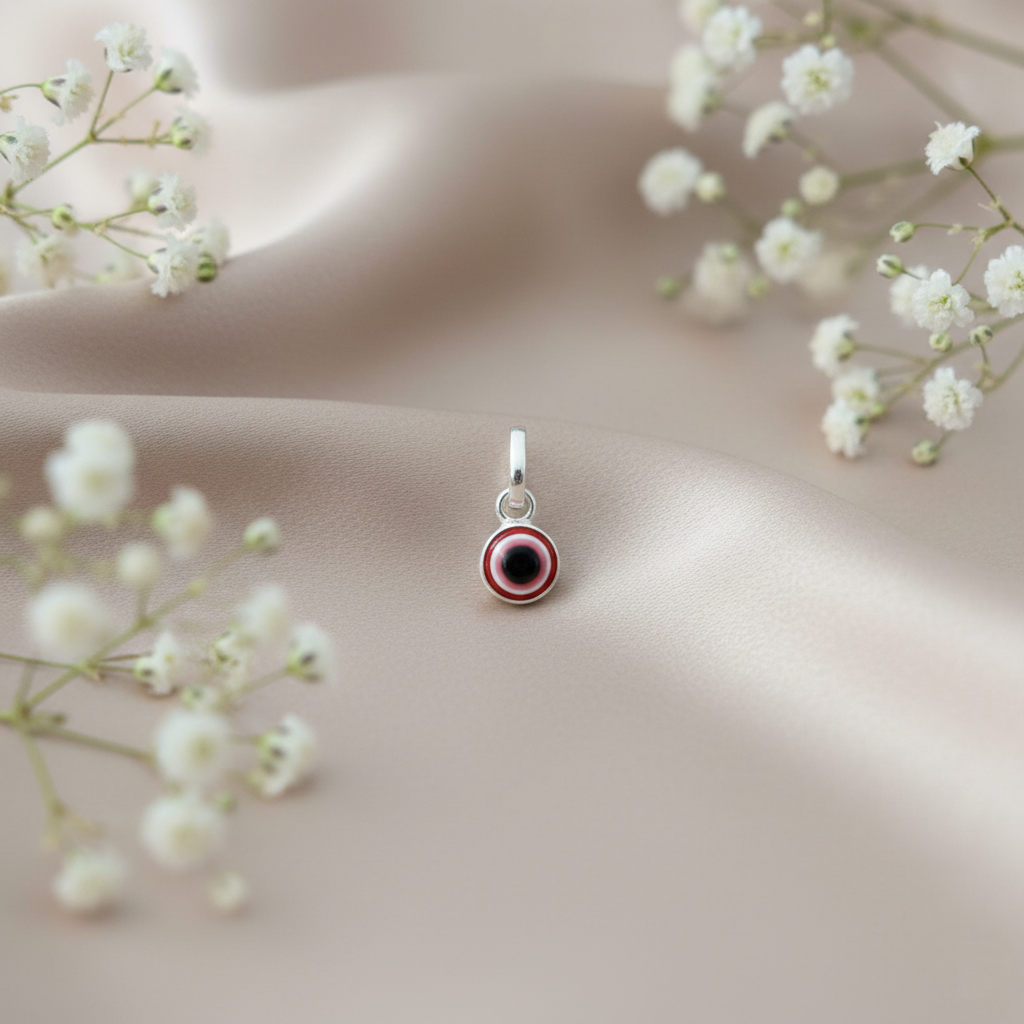 Silver Evil Eye Different Colors Pendant Necklace for Protection