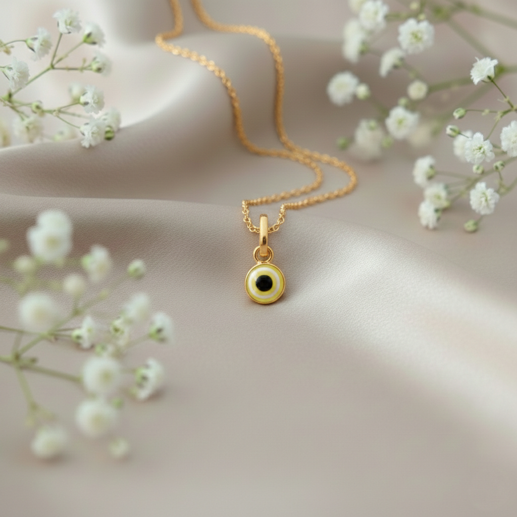 Silver Evil Eye Different Colors Pendant Necklace for Protection