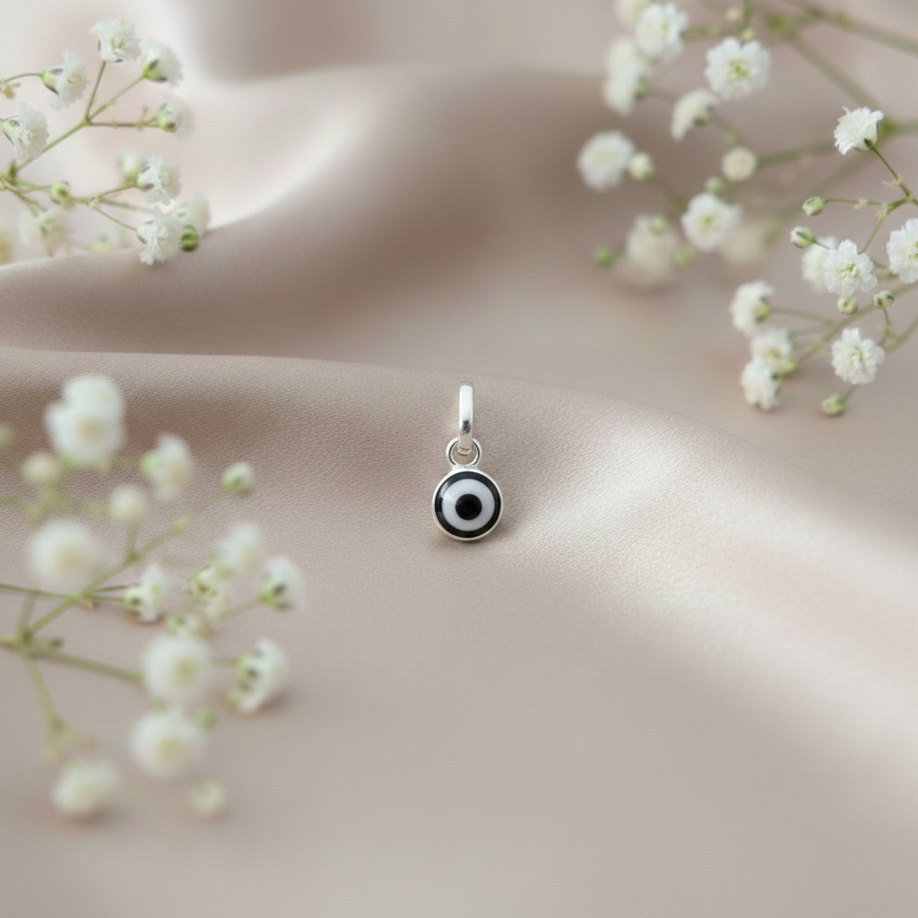 Silver Evil Eye Different Colors Pendant Necklace for Protection