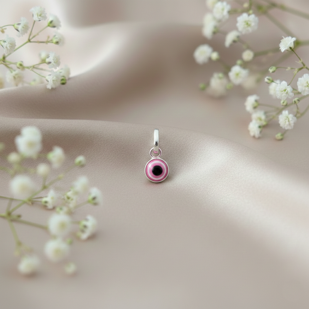 Silver Evil Eye Different Colors Pendant Necklace for Protection