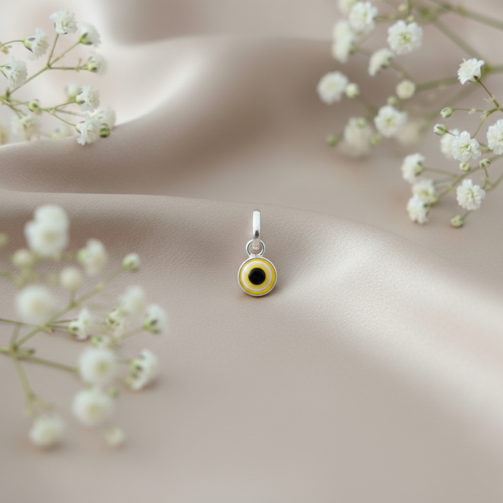 Silver Evil Eye Different Colors Pendant Necklace for Protection