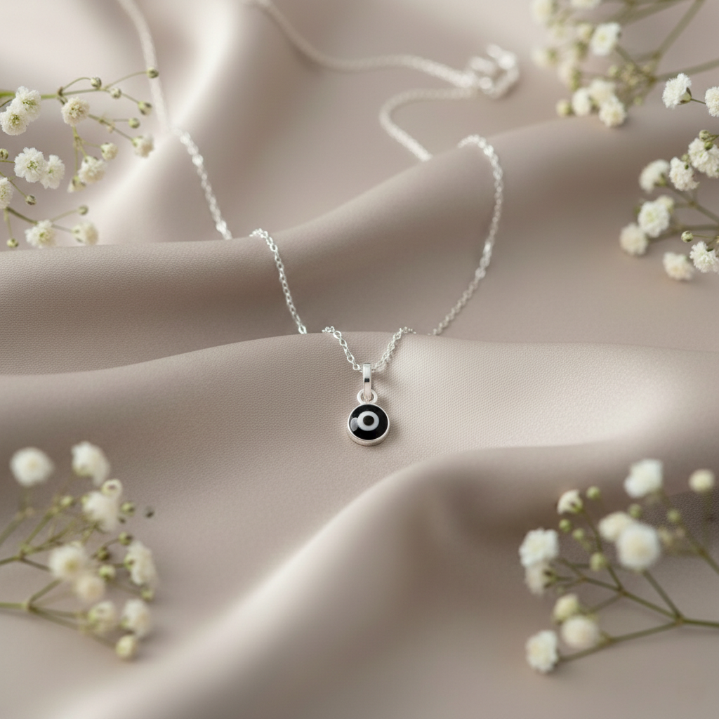 Silver Evil Eye Different Colors Pendant Necklace for Protection