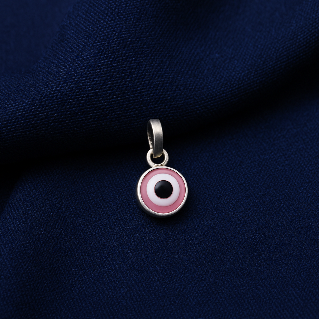 Silver Evil Eye Different Colors Pendant Necklace for Protection