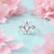 Silver Expensive Rectangle White Stone Ring