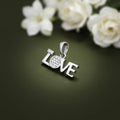 Silver Fashionable Love Sign Pendent