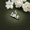 Silver Fashionable Love Sign Pendent