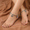 Silver Fine Art Hanging Beads Girls Kada