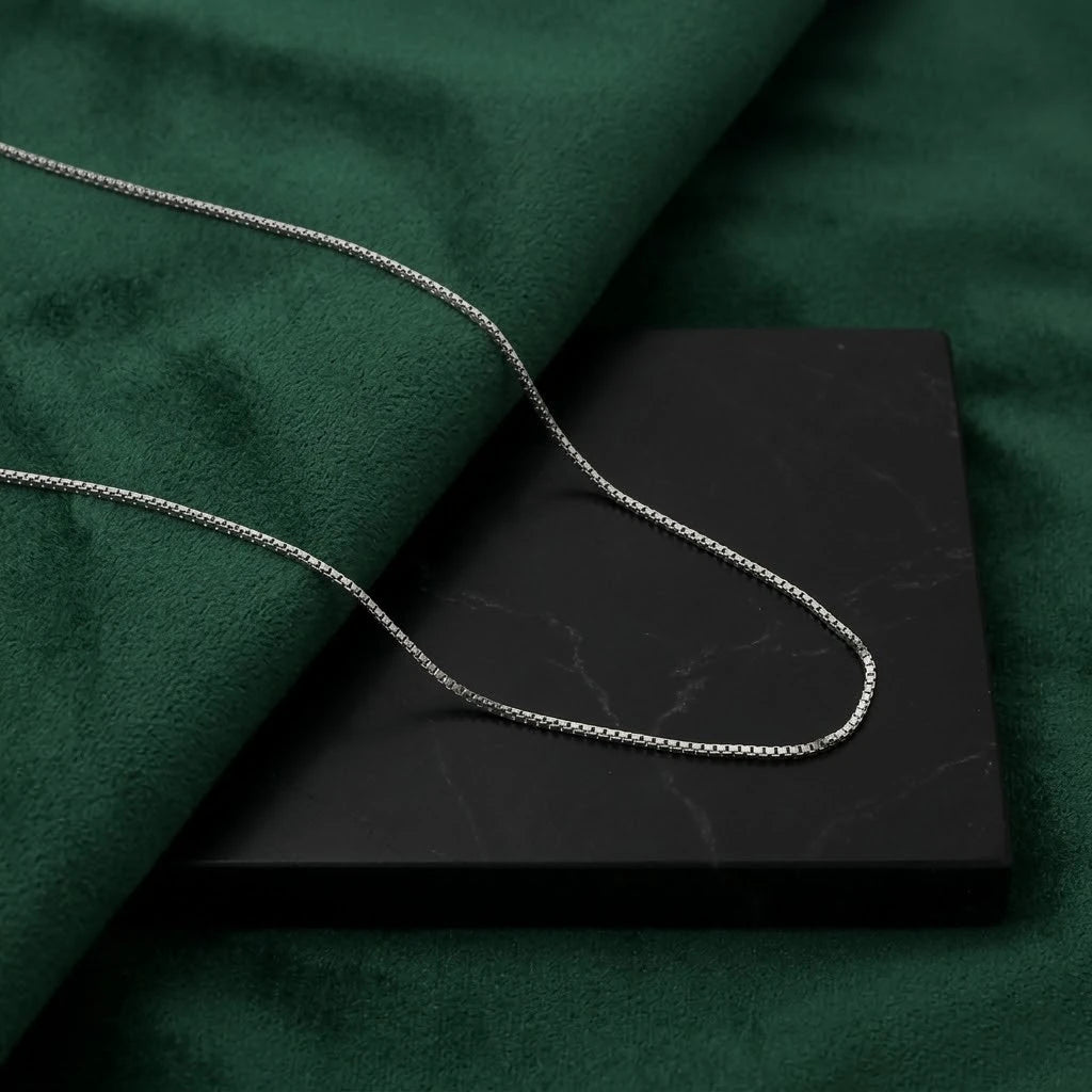 Silver Flexible Intertwine Girls Chain