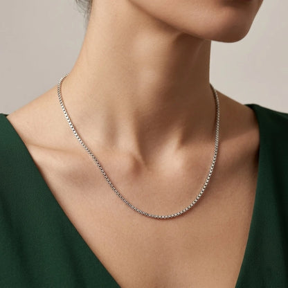 Silver Flexible Intertwine Girls Chain