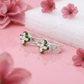 Silver Floral Bliss Toe Rings