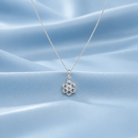 Silver Flower Pendant
