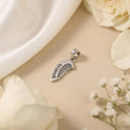 Silver Friend  Written with Half Heart Design Pendant for Boys