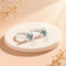 Silver Gleaming Green Toe Rings