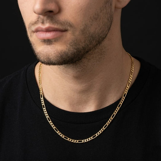 Silver Gold Plated Simple Design Chain for Boys