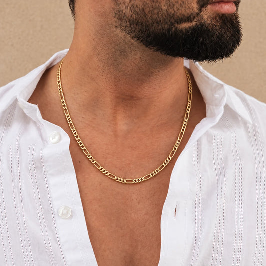 Silver Gold Plated Simple Design Chain for Boys
