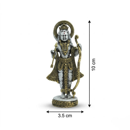 Silver and Gold Ram Lalla Idol Divine Shri Ram Murti