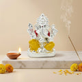Silver Gouri Nandan Ganesh Murti