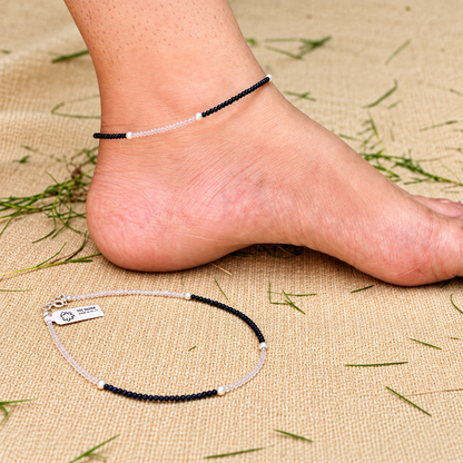 Silver "Grace of the Heaven" Girls Anklet