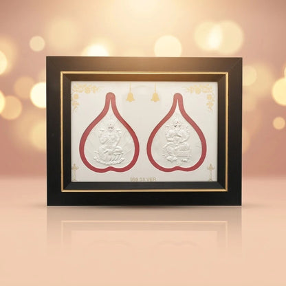 Silver Greatest Gods Lakshmi ji Ganesh Ji One Frame