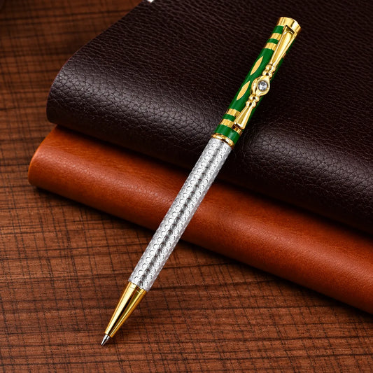 Silver Green Design Pen