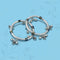Silver Green Heart Shape with Ghungroo Baby Kada Payal