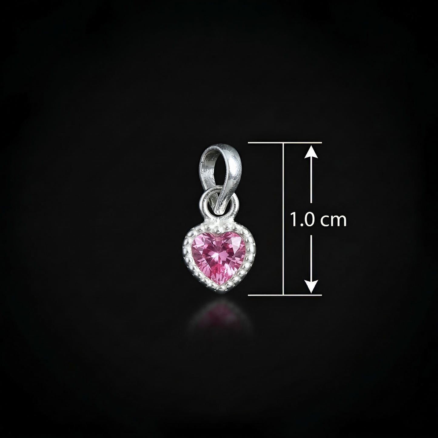 Silver Heart Pendant Earrings Combo Set