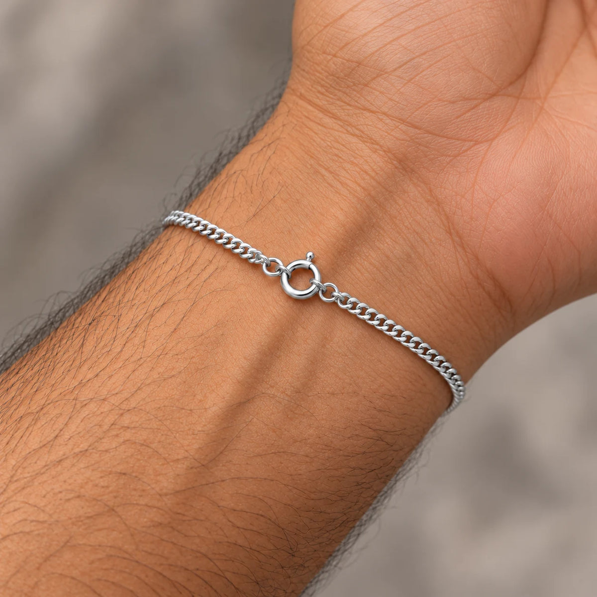 Silver Horseshoe Rudraksha Bracelet for Boys & Girls
