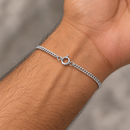 Silver Horseshoe Rudraksha Bracelet for Boys & Girls