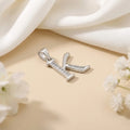 Silver K Name Symbol Pendent