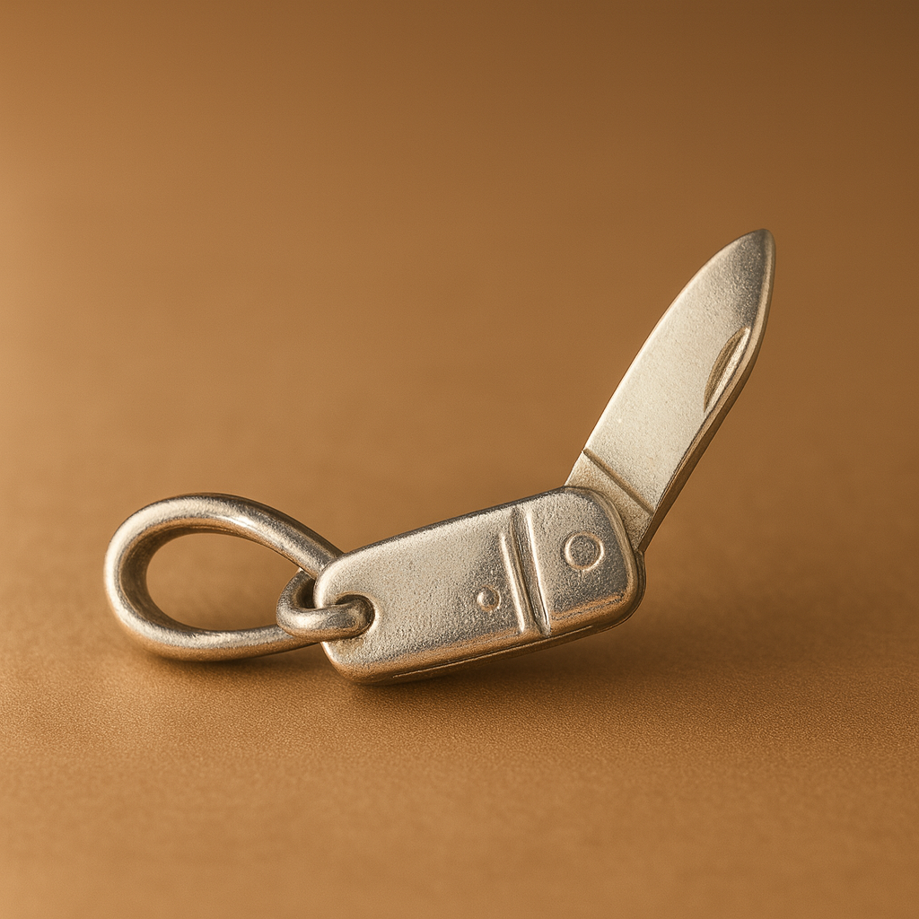 Silver Knife(chaku) Design Pendant