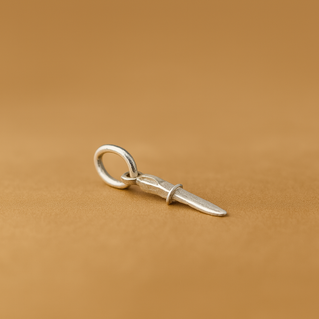 Silver Knife(chaku) Pendant
