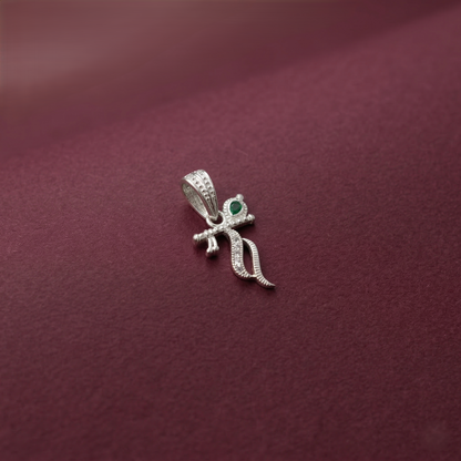 Silver Krishna Flute Pendant for Men & Women